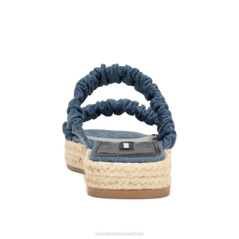 Nine West sandalias planas alpargatas con pavo real 2Z2T42 mezclilla azul Nine West sandals