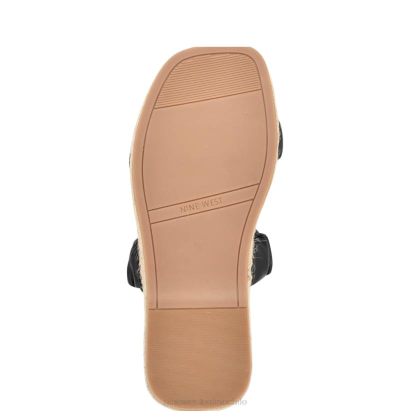 Nine West sandalias planas alpargatas con pavo real 2Z2T44 negro Nine West chile carteras