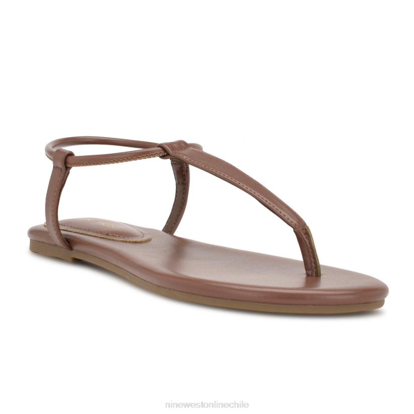 Nine West sandalias planas bassie 2Z2T40 bronceado oscuro Nine West cartera negra