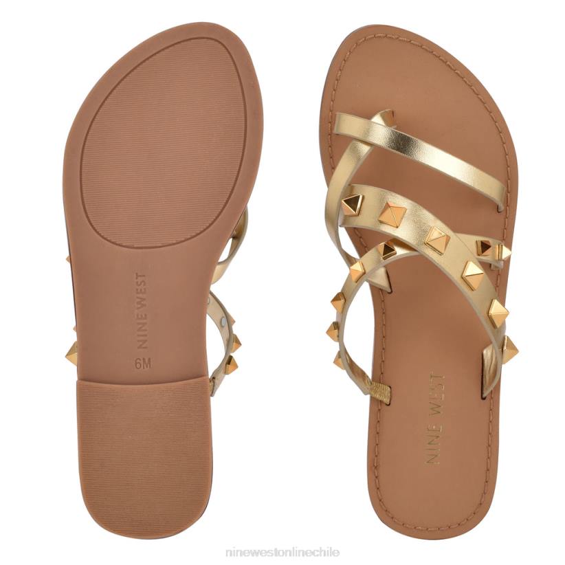 Nine West sandalias planas cerri 2Z2T101 platino Nine West shoes