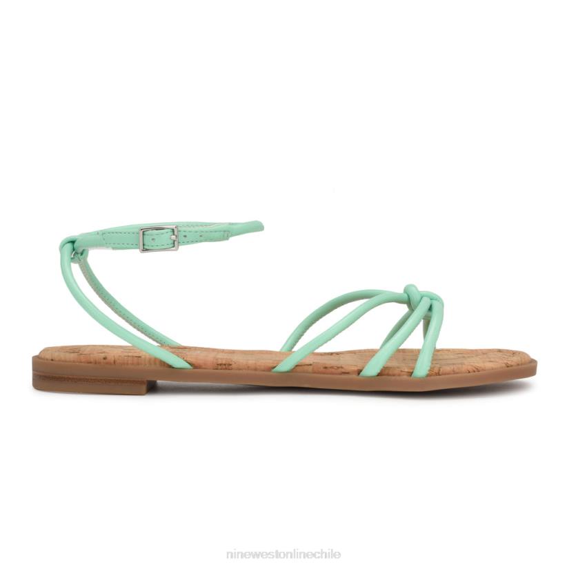 Nine West sandalias planas con tira en el tobillo 2Z2T1070 verde menta Nine West chile carteras