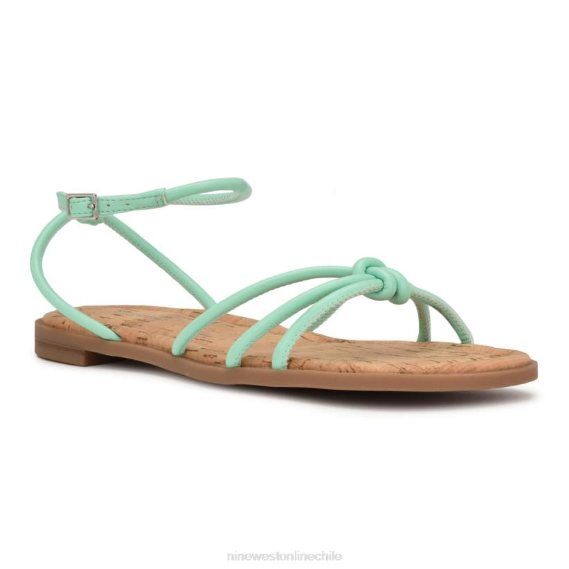 Nine West sandalias planas con tira en el tobillo 2Z2T1070 verde menta Nine West chile carteras