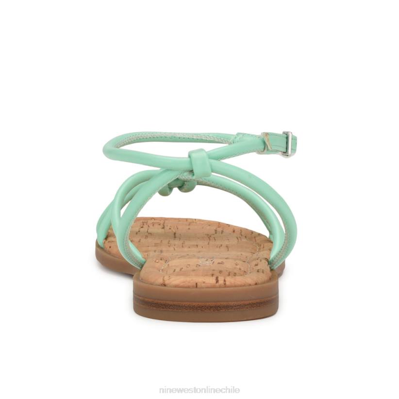 Nine West sandalias planas con tira en el tobillo 2Z2T1070 verde menta Nine West chile carteras