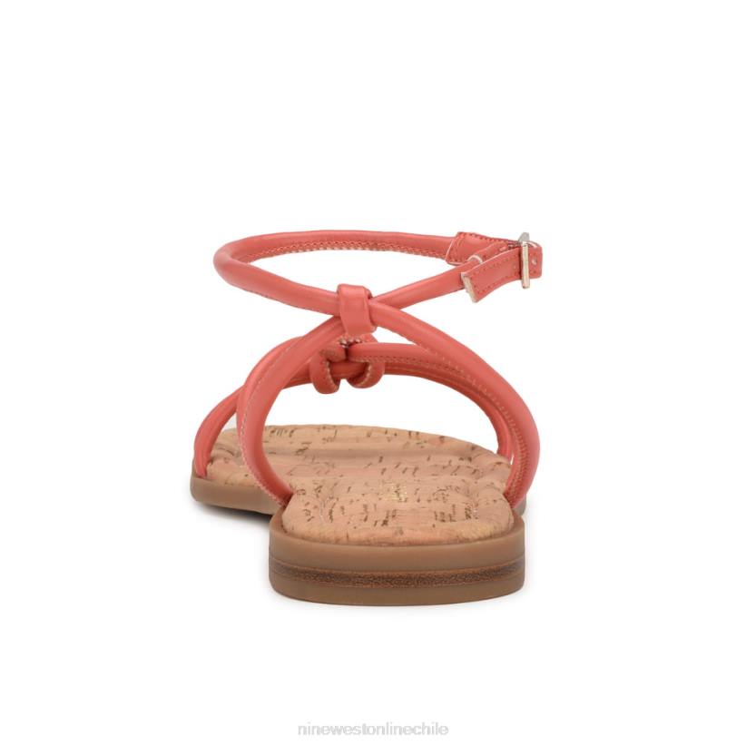 Nine West sandalias planas con tira en el tobillo 2Z2T1071 coral Nine West chile outlet