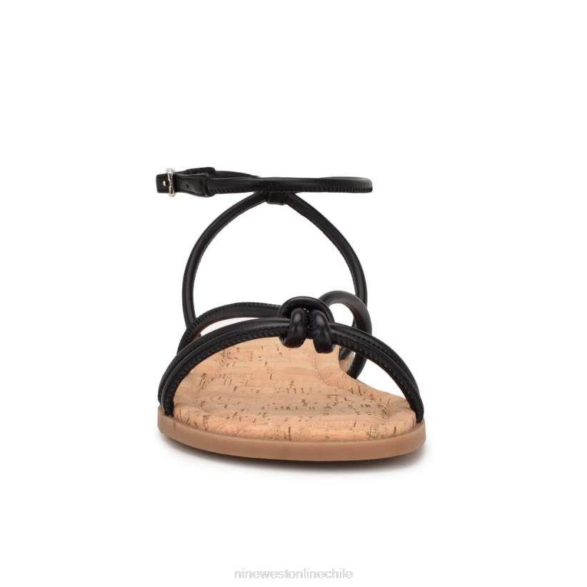 Nine West sandalias planas con tira en el tobillo 2Z2T1072 negro Nine West cartera negra