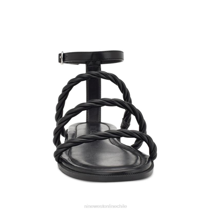 Nine West sandalias planas con tira en el tobillo ipster 2Z2T27 negro Nine West chile outlet