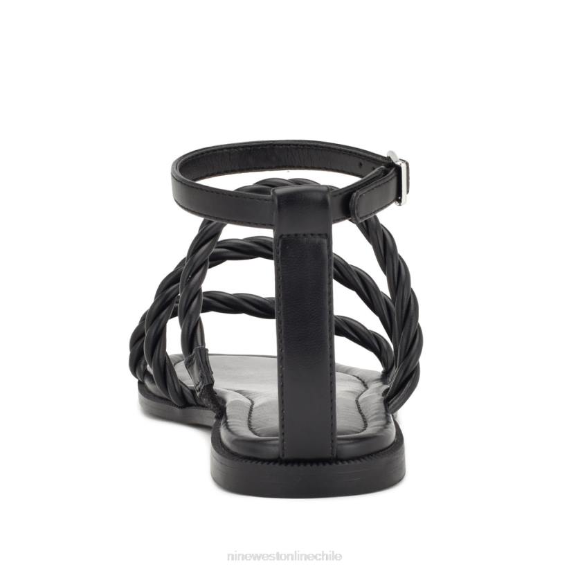 Nine West sandalias planas con tira en el tobillo ipster 2Z2T27 negro Nine West chile outlet