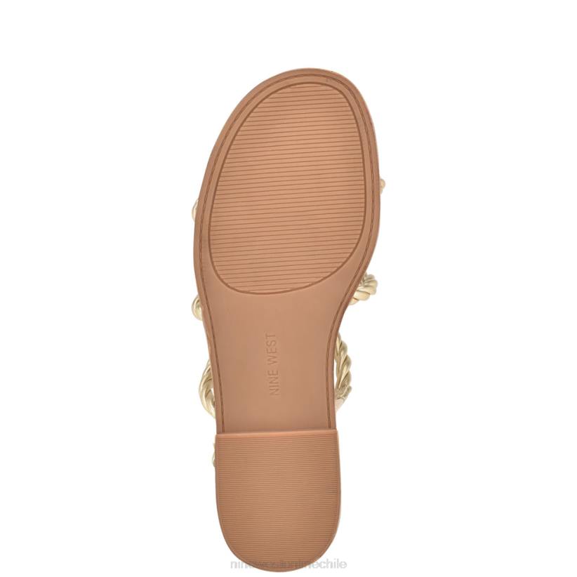 Nine West sandalias planas con tira en el tobillo ipster 2Z2T28 oro Nine West cartera negra