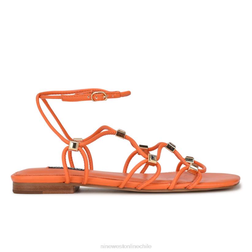 Nine West sandalias planas con tiras majah 2Z2T15 naranja Nine West chile outlet