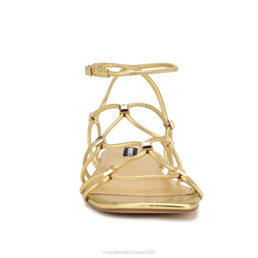 Nine West sandalias planas con tiras majah 2Z2T17 oro Nine West shoes