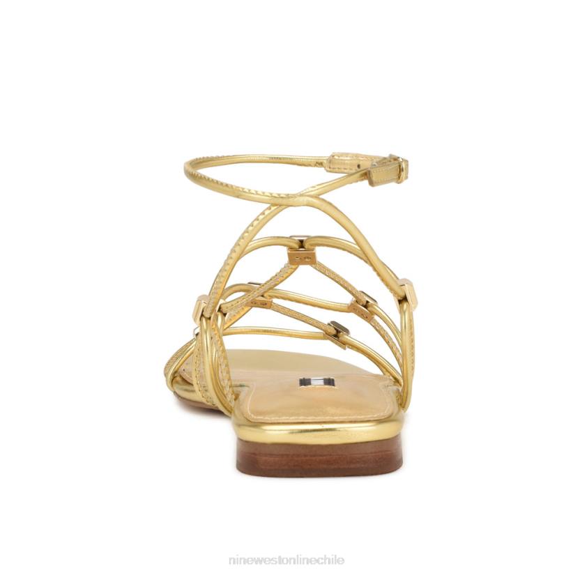 Nine West sandalias planas con tiras majah 2Z2T17 oro Nine West shoes
