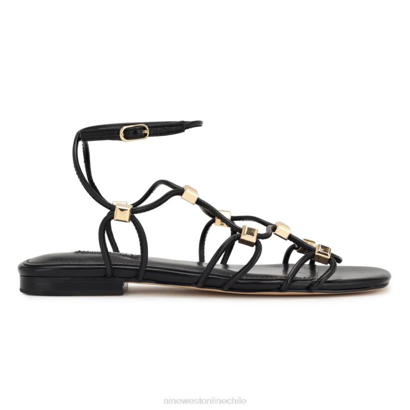 Nine West sandalias planas con tiras majah 2Z2T18 negro Nine West sandals