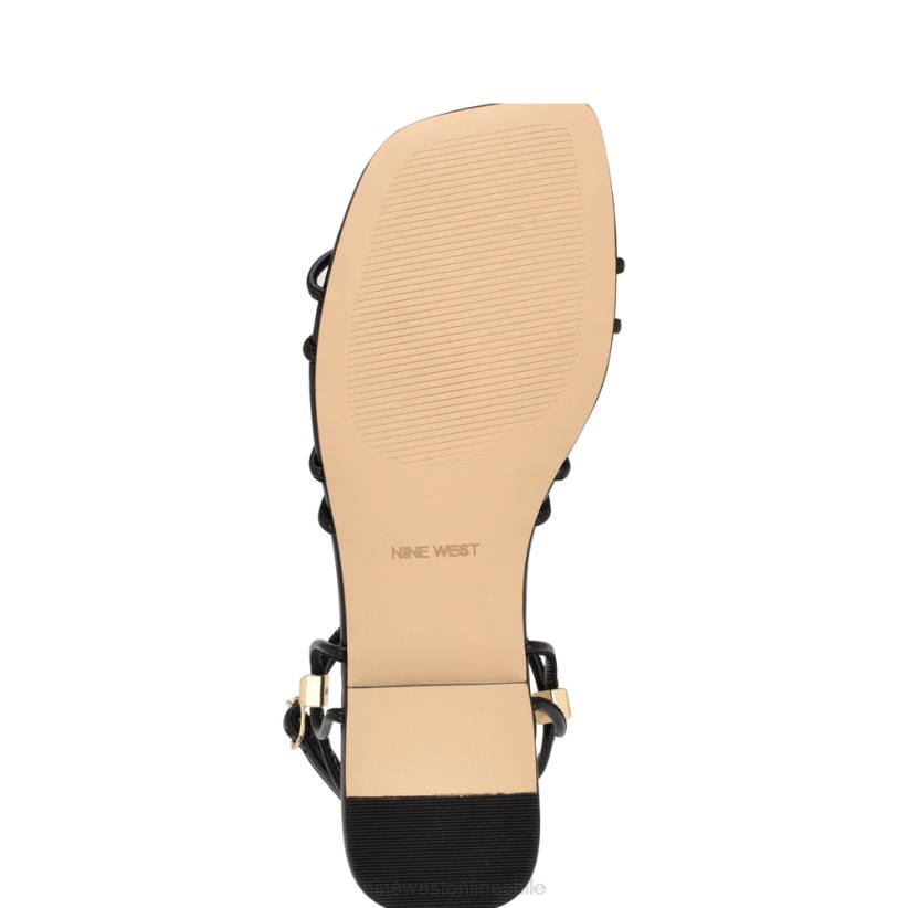 Nine West sandalias planas con tiras majah 2Z2T18 negro Nine West sandals