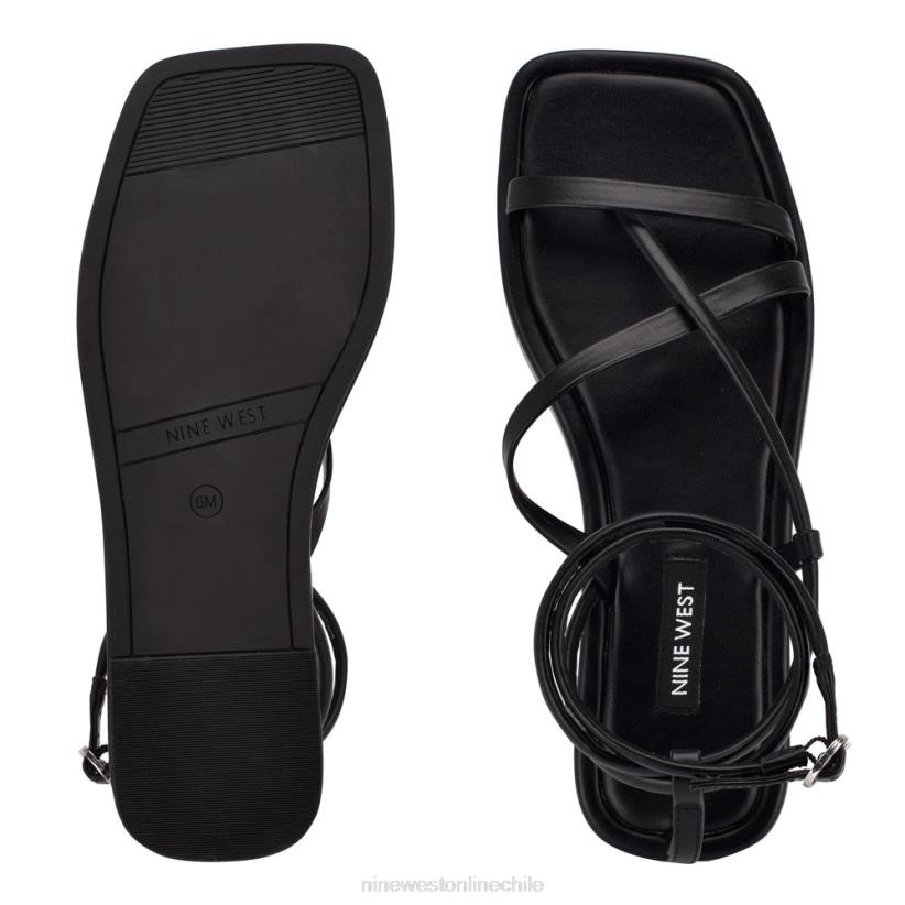 Nine West sandalias planas con tiras waren 2Z2T122 negro Nine West chile carteras