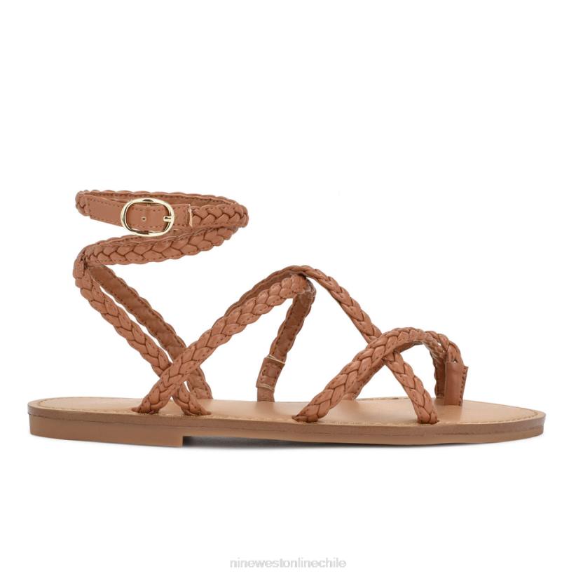 Nine West sandalias planas coralin cruzadas en el tobillo 2Z2T11 tejido natural Nine West shoes