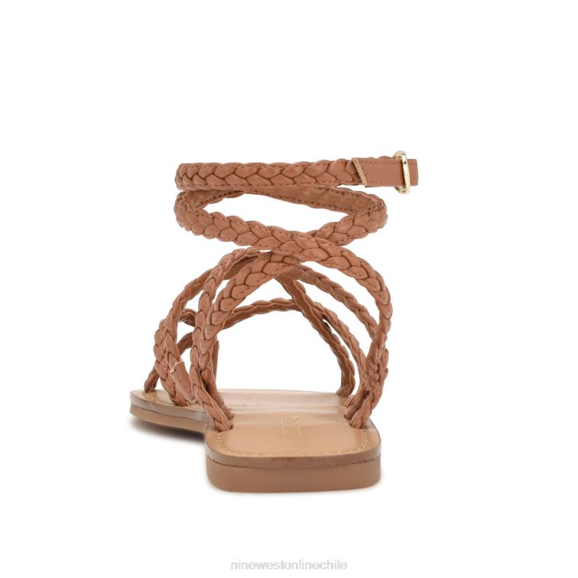 Nine West sandalias planas coralin cruzadas en el tobillo 2Z2T11 tejido natural Nine West shoes