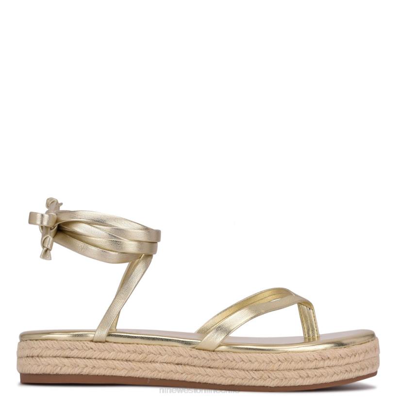 Nine West sandalias planas cruzadas en el tobillo 2Z2T97 platino Nine West zapatillas chile