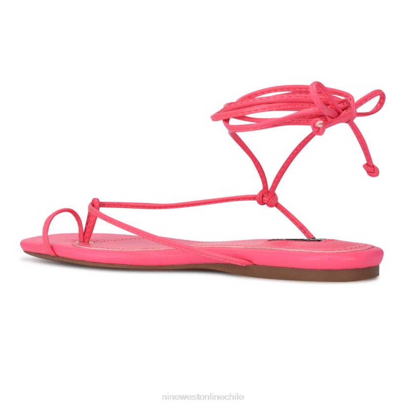 Nine West sandalias planas cruzadas en el tobillo pansie 2Z2T108 miami rosa Nine West sandals