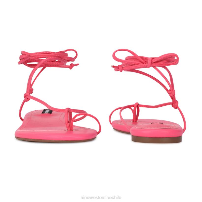 Nine West sandalias planas cruzadas en el tobillo pansie 2Z2T108 miami rosa Nine West sandals