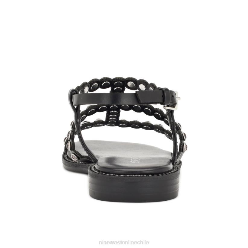 Nine West sandalias planas emily 2Z2T10 negro Nine West cartera negra