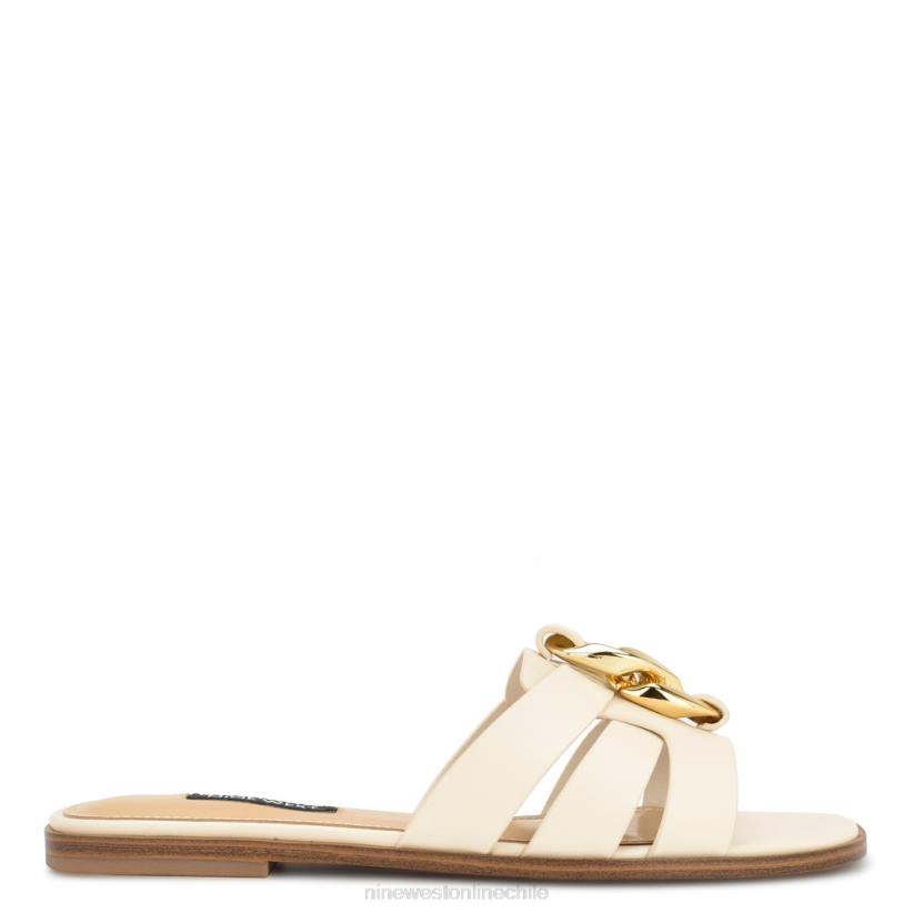 Nine West sandalias planas ganlee 2Z2T55 crema elegante Nine West zapatillas chile