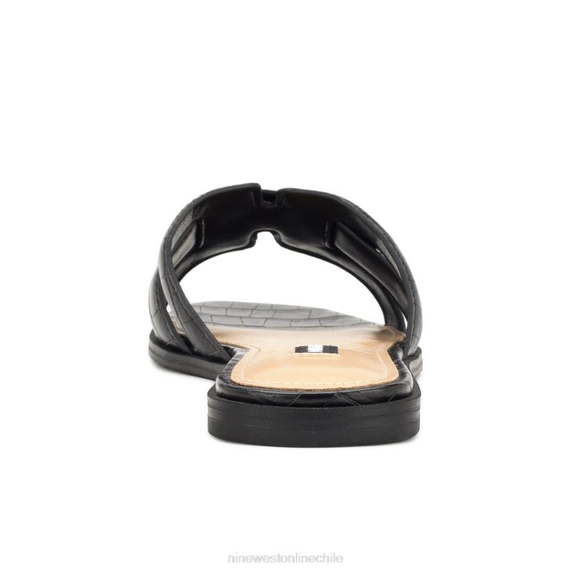 Nine West sandalias planas germani 2Z2T32 negro azabache Nine West chile carteras