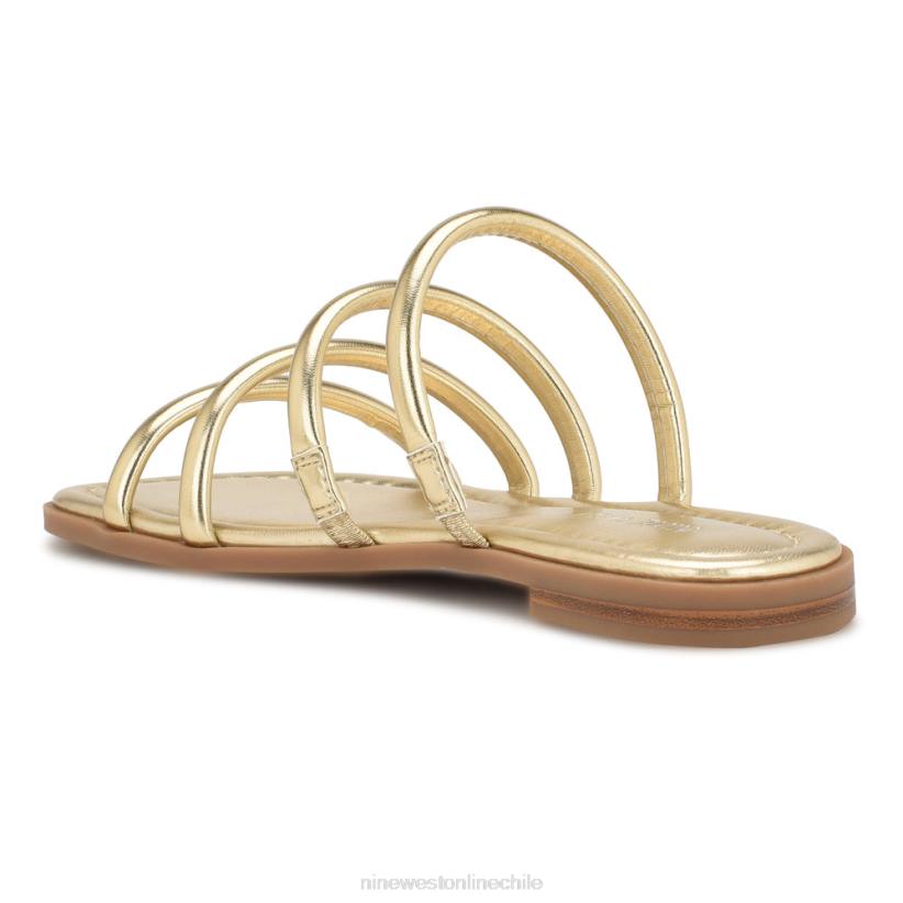 Nine West sandalias planas happy 2Z2T52 platino Nine West cartera negra