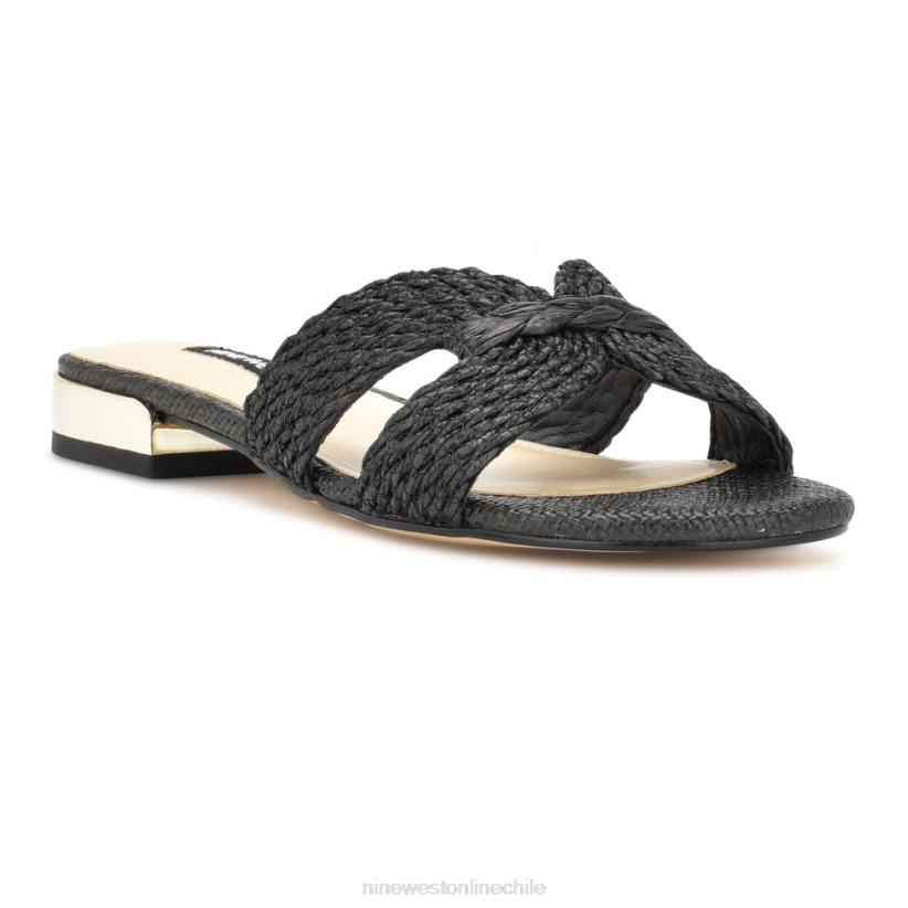 Nine West sandalias planas irenie 2Z2T64 negro Nine West cartera negra