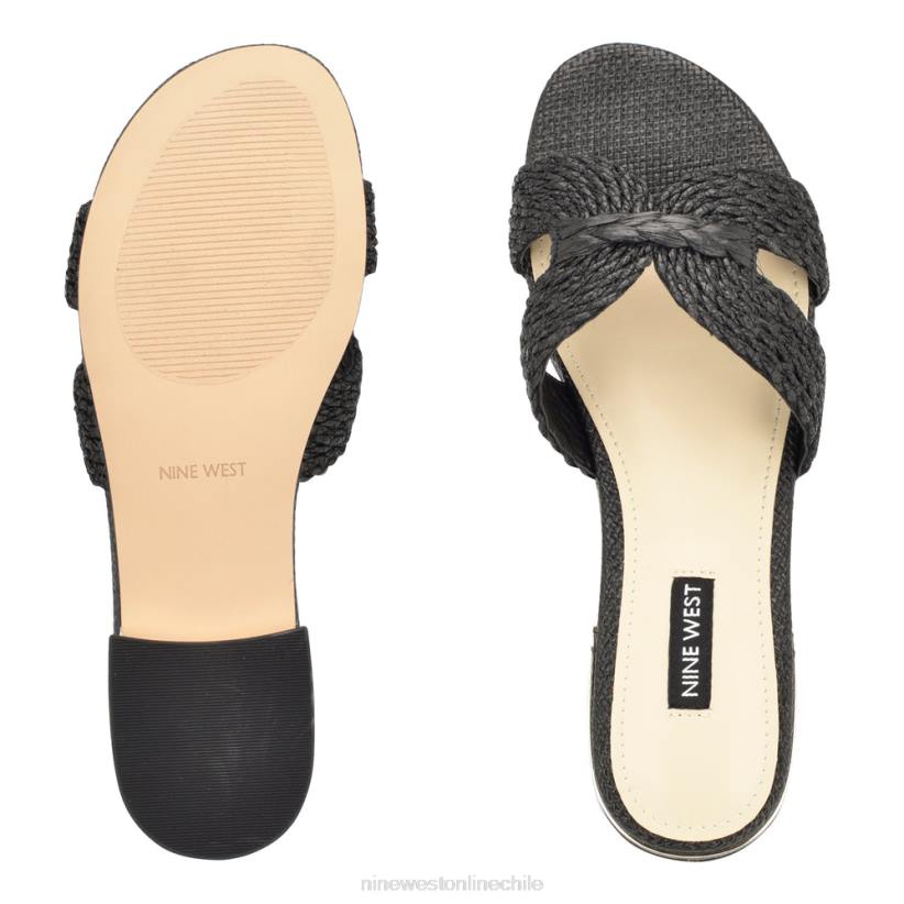 Nine West sandalias planas irenie 2Z2T64 negro Nine West cartera negra