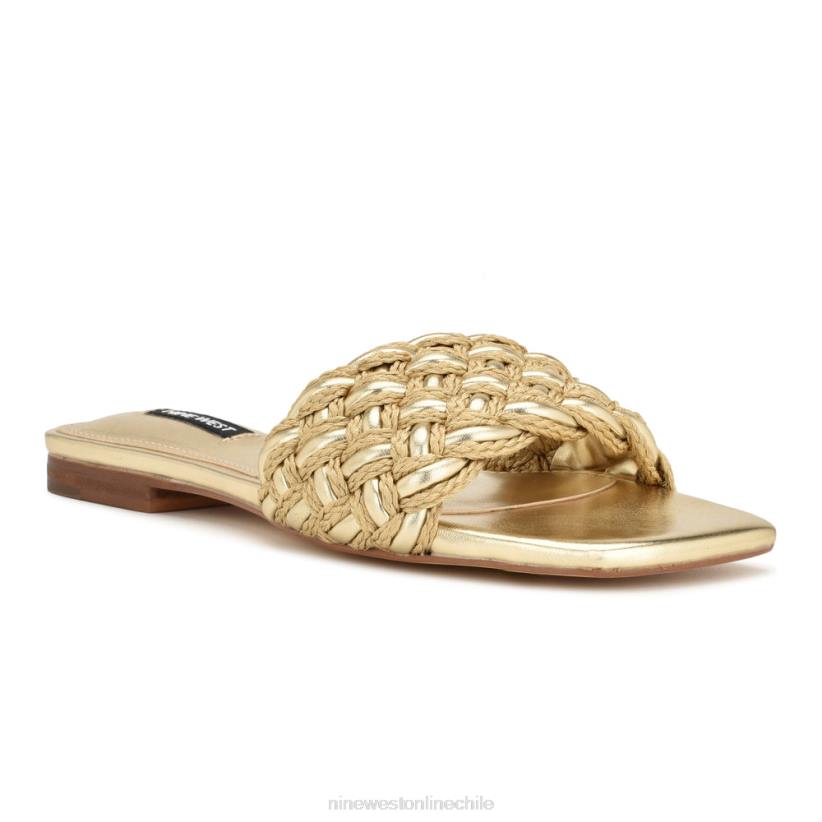 Nine West sandalias planas maci 2Z2T7 oro Nine West zapatillas chile