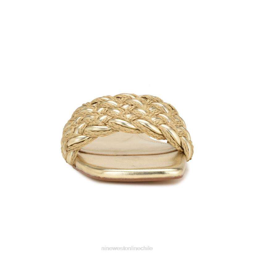 Nine West sandalias planas maci 2Z2T7 oro Nine West zapatillas chile