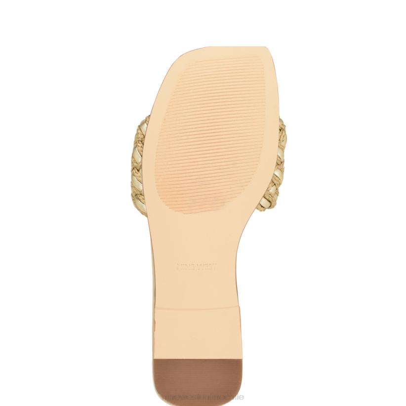 Nine West sandalias planas maci 2Z2T7 oro Nine West zapatillas chile