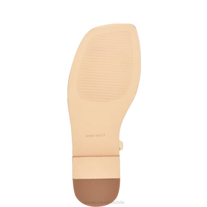 Nine West sandalias planas mavis 2Z2T3 cristal de oro natural Nine West chile outlet