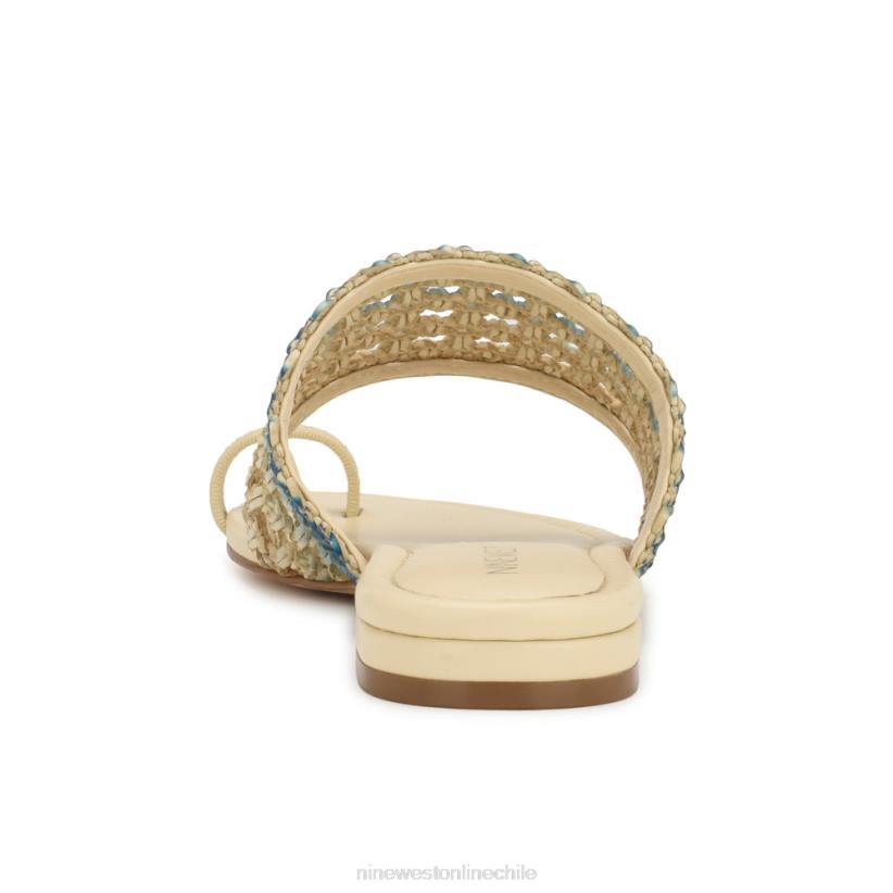 Nine West sandalias planas nolah 2Z2T34 ombre azul crema Nine West cartera negra