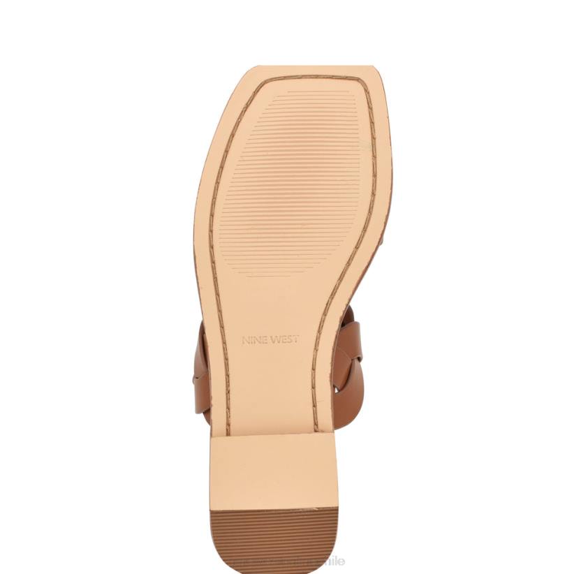 Nine West sandalias planas royal 2Z2T1 tejido natural oscuro Nine West zapatillas chile