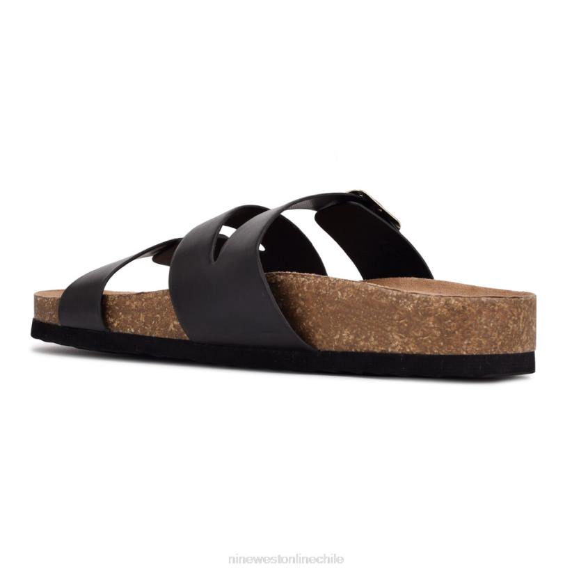 Nine West sandalias planas sommie 2Z2T87 negro Nine West chile outlet