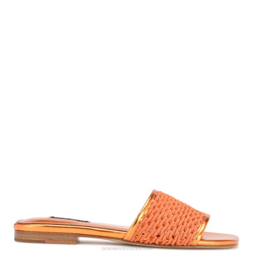 Nine West sandalias planas tejidas 2Z2T57 naranja Nine West chile outlet
