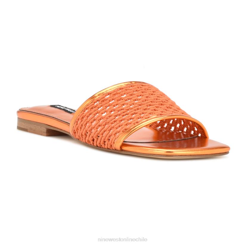 Nine West sandalias planas tejidas 2Z2T57 naranja Nine West chile outlet
