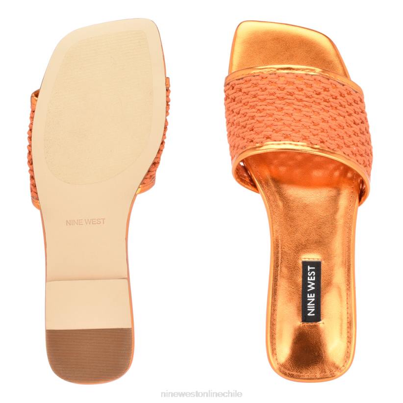 Nine West sandalias planas tejidas 2Z2T57 naranja Nine West chile outlet