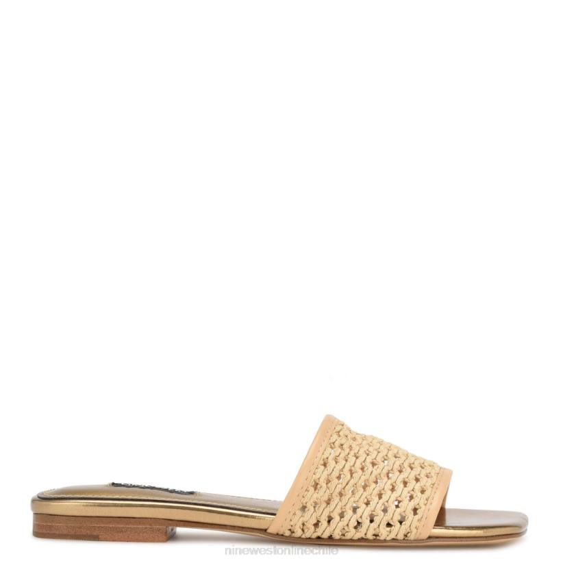 Nine West sandalias planas tejidas 2Z2T59 luz natural Nine West shoes