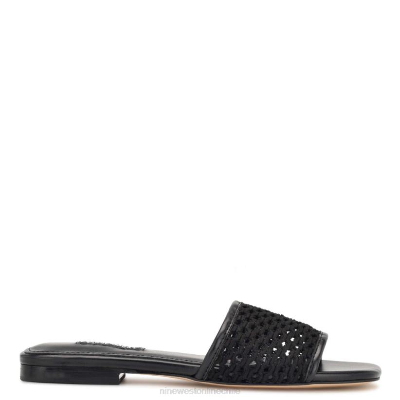 Nine West sandalias planas tejidas 2Z2T60 negro Nine West sandals