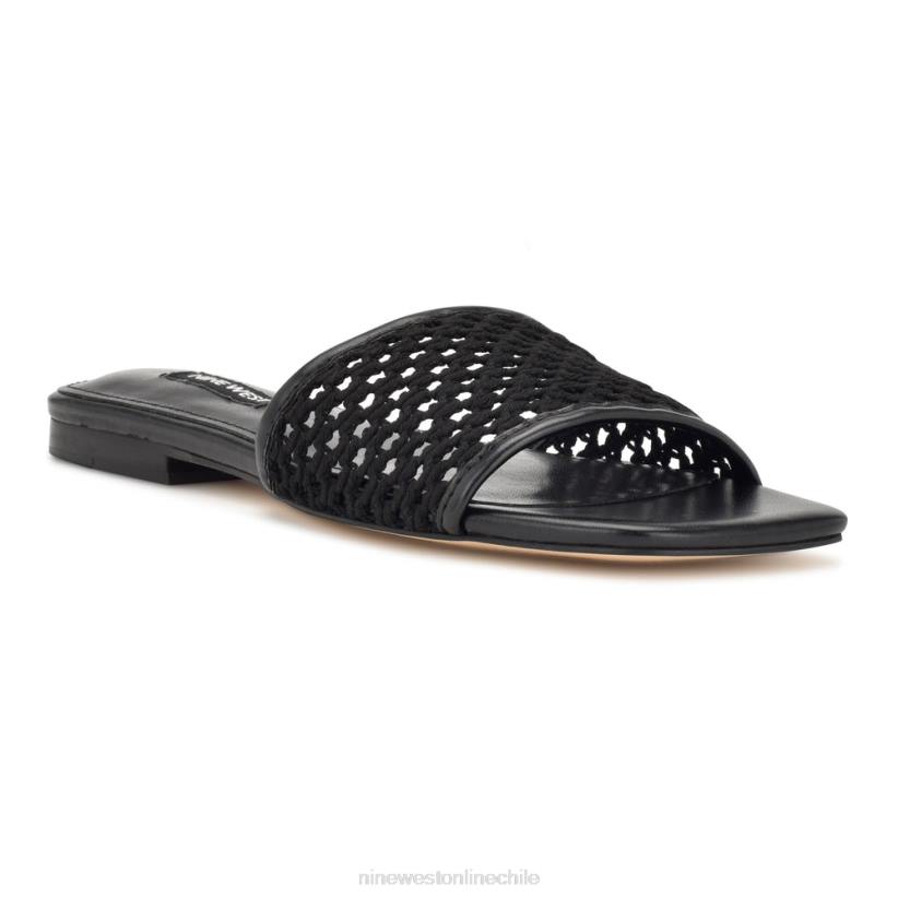 Nine West sandalias planas tejidas 2Z2T60 negro Nine West sandals