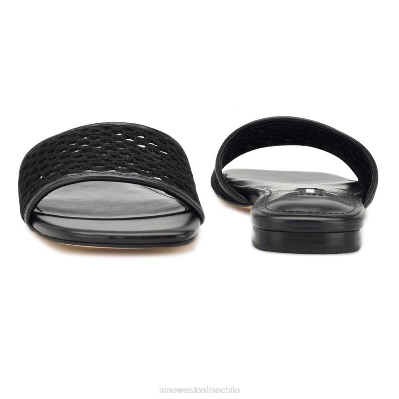 Nine West sandalias planas tejidas 2Z2T60 negro Nine West sandals