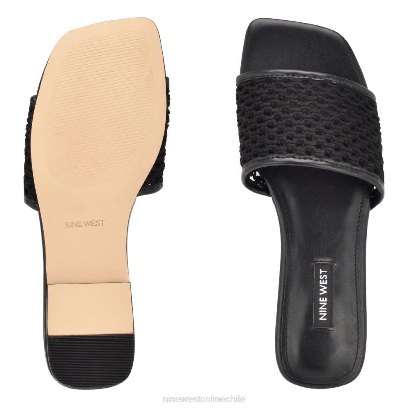 Nine West sandalias planas tejidas 2Z2T60 negro Nine West sandals