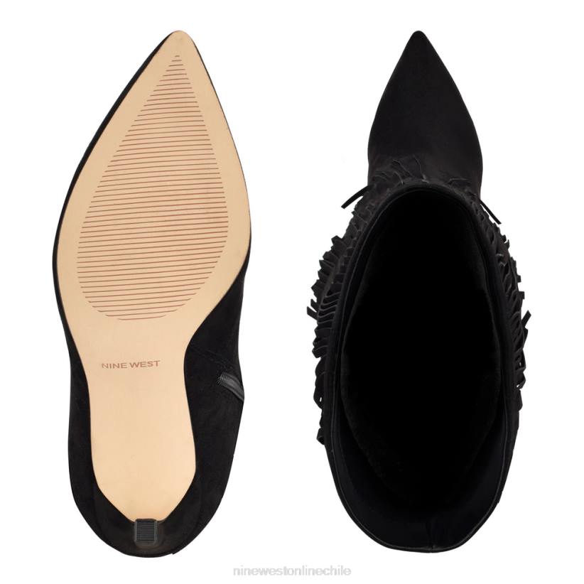 Nine West botas de tacón con borlas 2Z2T1502 ante negro Nine West chile carteras