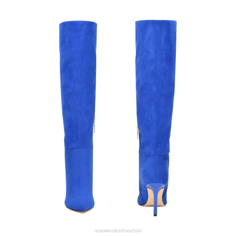 Nine West botas de tacón rico 2Z2T929 gamuza azul Nine West shoes