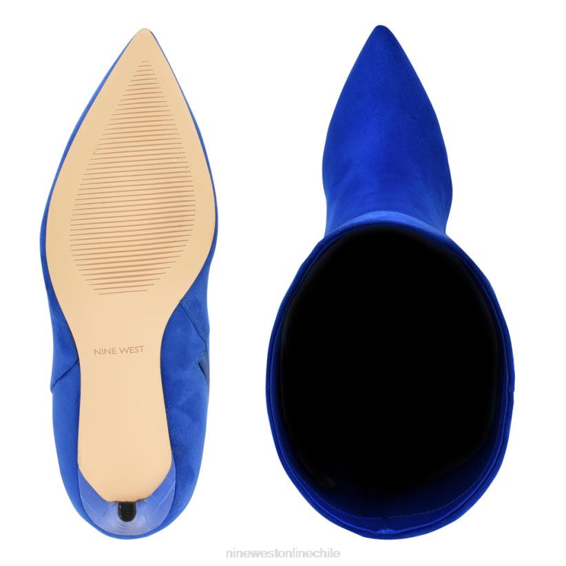 Nine West botas de tacón rico 2Z2T929 gamuza azul Nine West shoes