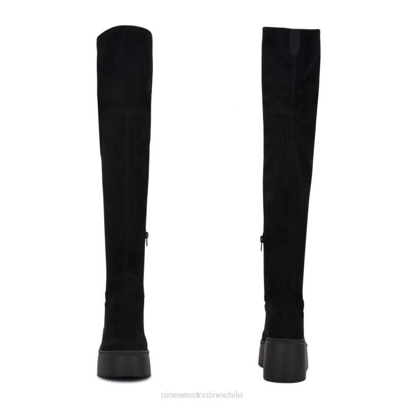 Nine West botas hojo con plataforma por encima de la rodilla 2Z2T2916 ante negro Nine West shoes