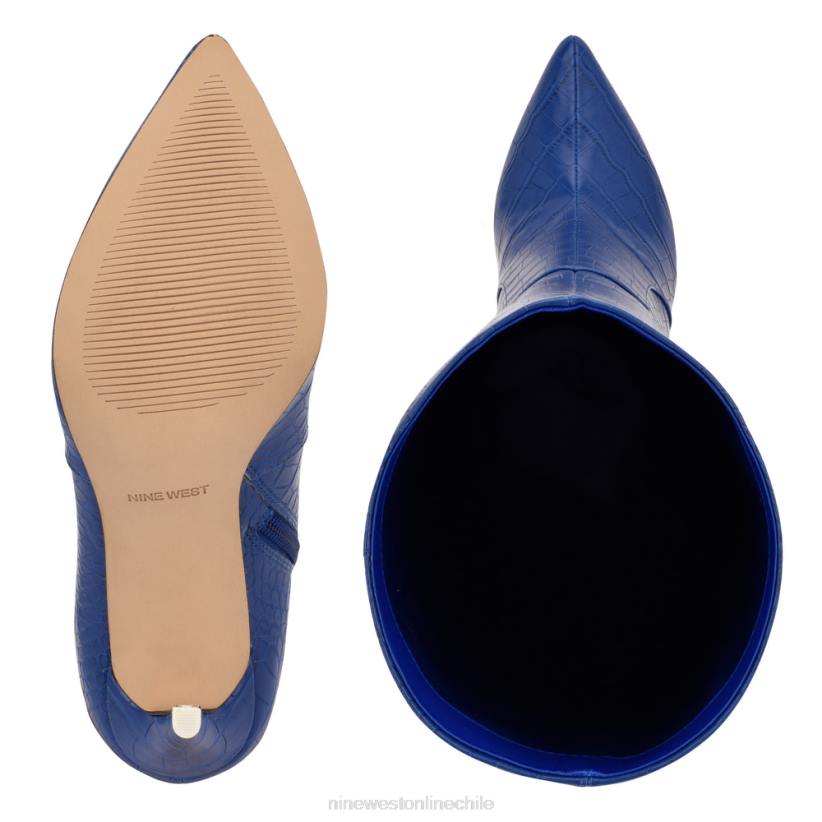 Nine West botas tacon taler 2Z2T914 cocodrilo azul en relieve Nine West chile carteras