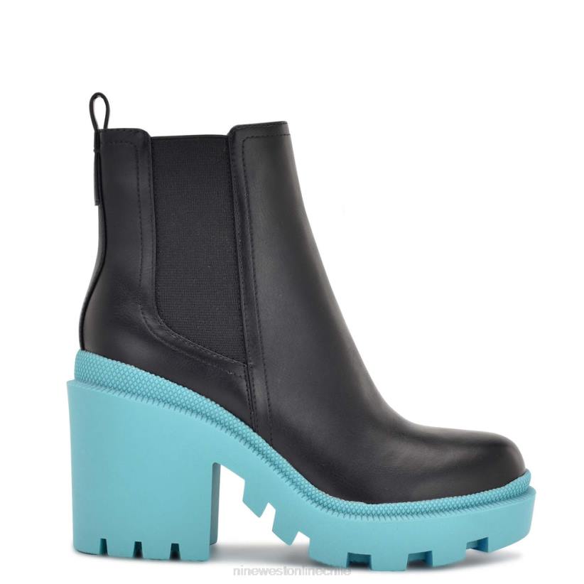 Nine West botines chelsea con suela de tacos 2Z2T940 negro/verde azulado Nine West cartera negra